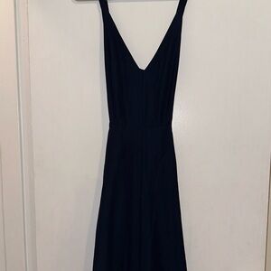 Madewell Women’s Navy Blue Open Back Cocktail Dress